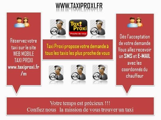 site web mobile taxi proxi