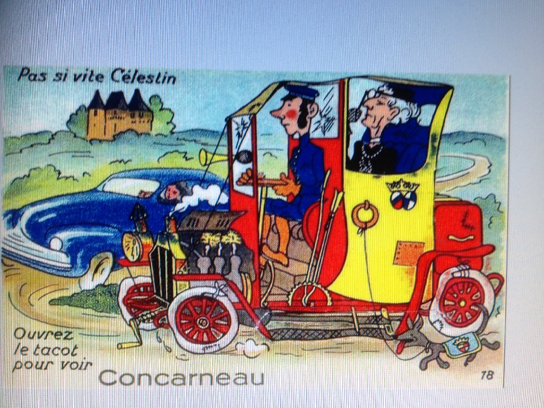 logo humoristique du Taxi Ace Concarneau 