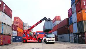 Container au port