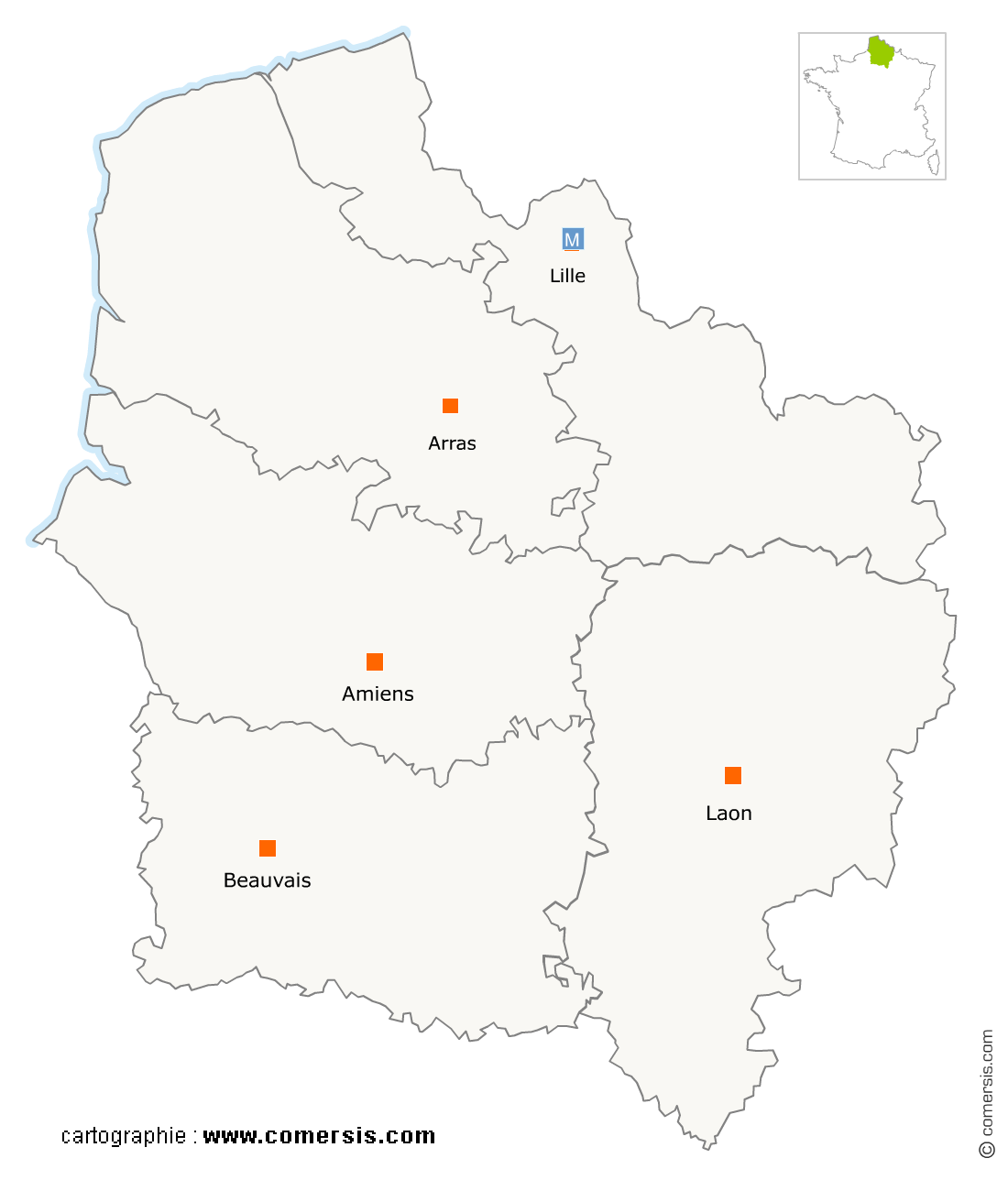 carte de la région