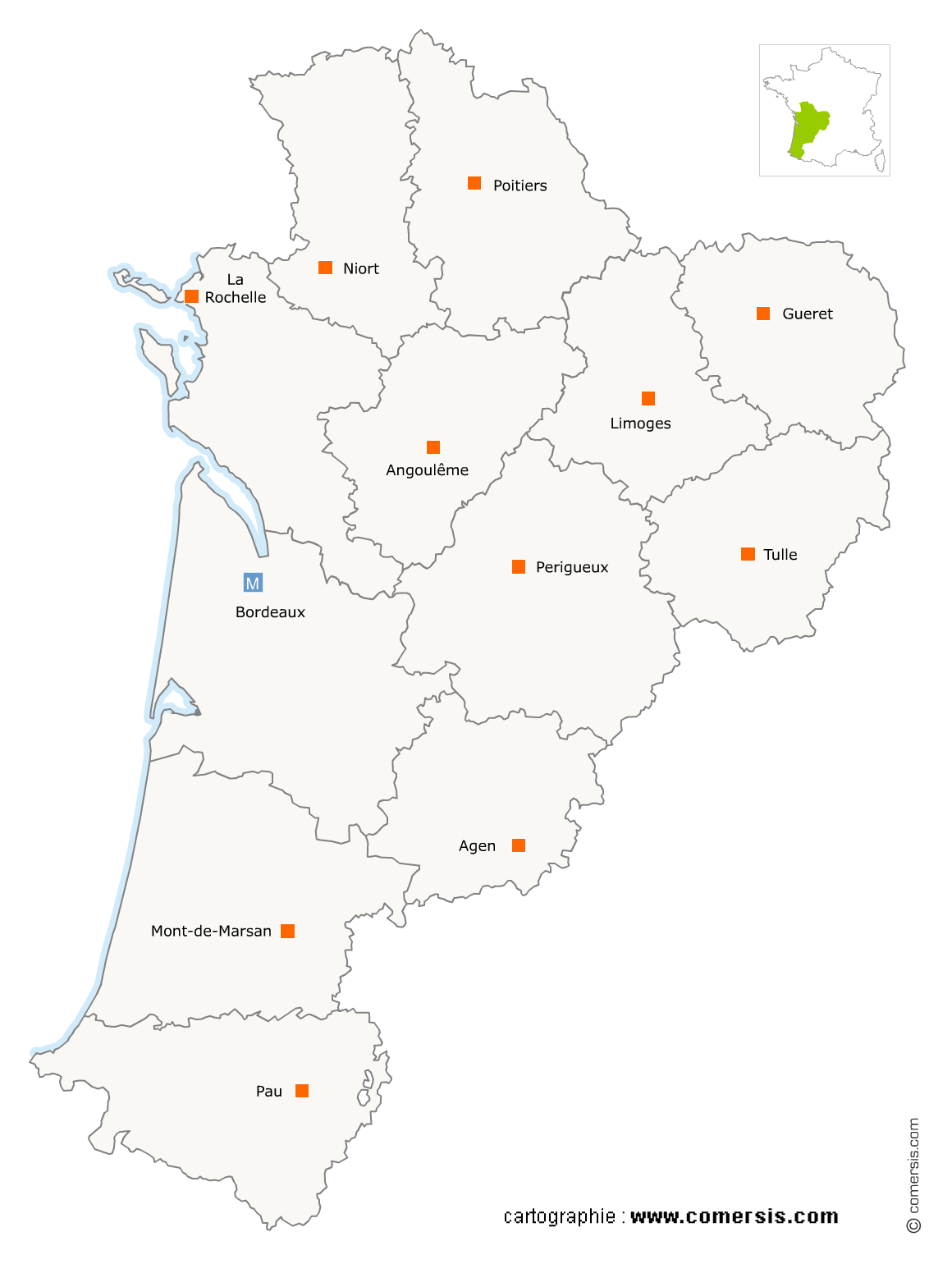 carte de la région